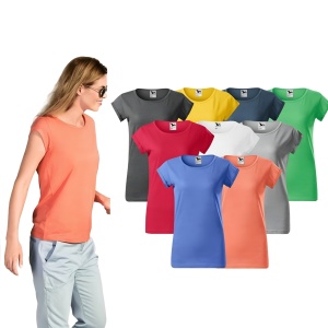 Tricou de damă cu mâneci rulate | 9 culori disponibile - 164