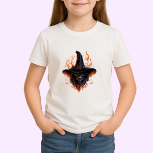 Tricou Demon inflacarat cu par negru si ochi rosii Copii | Dama | Barbat - Img 4