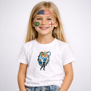 Tricou Diego Forlan Uruguay World Cup Fifa 2026, din bumbac 100%, tricou alb, Copii | Dama | Barbat