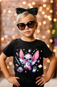 Tricou din bumbac 100% pentru copii, Angel, Back To School, scoala, educatie, joaca, personaje - Img 6