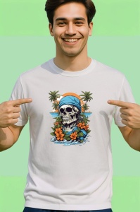 Tricou Dinozaur cu ochelari si geaca de piele fundal galben Copii | Dama | Barbat - Img 2