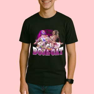 Tricou Doja Cat, muzica POP, Dama | Barbat | Copii, Culoare Negru - Img 3