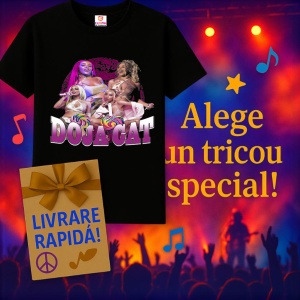 Tricou Doja Cat, muzica POP, Dama | Barbat | Copii, Culoare Negru - Img 7