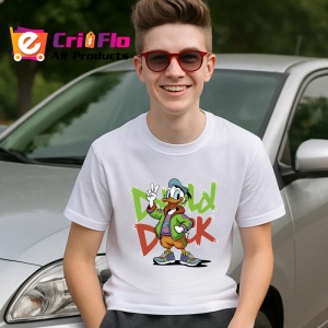 Tricou Donald Duck Streetwear Verde Urban Copii | Dama | Barbat - Img 12