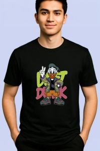 Tricou Donald Duck verde – Peace Mode Copii | Dama | Barbat, negru - Img 2