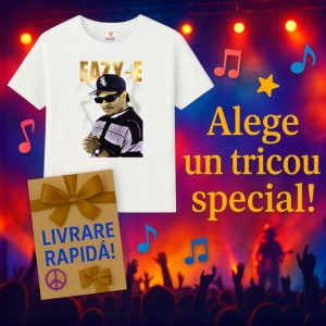 Tricou Eazy-E - Striped Shirt, muzica ELECTRONIC, Dama | Barbat | Copii - Img 11
