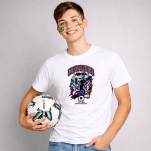 Tricou Eduardo Camavinga France World Cup Fifa 2026 V2, din bumbac 100%, tricou alb, Copii | Dama | Barbat - Img 2