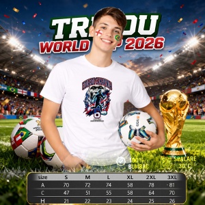 Tricou Eduardo Camavinga France World Cup Fifa 2026 V2, din bumbac 100%, tricou alb, Copii | Dama | Barbat - Img 6