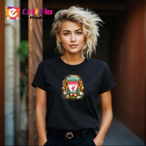 Tricou Emblema Liverpool Design Suporter V2, din bumbac 100%, tricou negru Copii | Dama | Barbat - Img 8