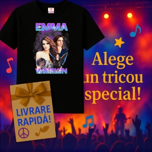 Tricou Emma Watson - Movie Style, muzica Rap, Dama | Barbat | Copii, Culoare Negru - Img 11