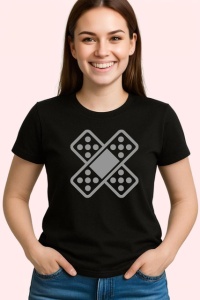 Tricou Fail Zaruri Negre Design Minimalist V2, din bumbac 100%, tricou negru Copii | Dama | Barbat - Img 3