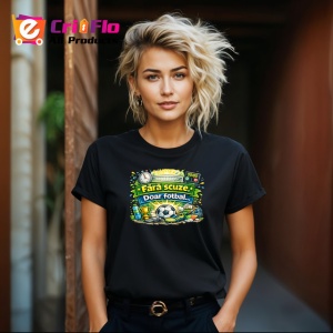 Tricou Fara Scuze Doar Fotbal Minge Gazon V1, din bumbac 100%, tricou negru Copii | Dama | Barbat - Img 8