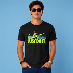 Tricou Fata Anime Sporty Vibe Neon Green Fitness Lifestyle Urban Street Art, din bumbac 100%, tricou negru, Copii | Dama | Barbat