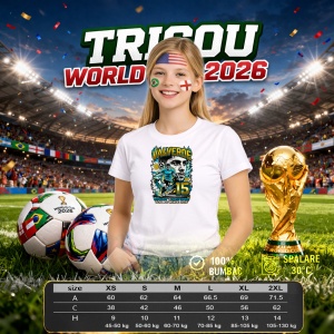 Tricou Federico Valverde Uruguay World Cup Fifa 2026, din bumbac 100%, tricou alb, Copii | Dama | Barbat - Img 8