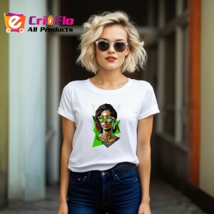 Tricou Femeie Cu Ochelari Stil Abstract, Copii | Dama | Barbat - Img 12