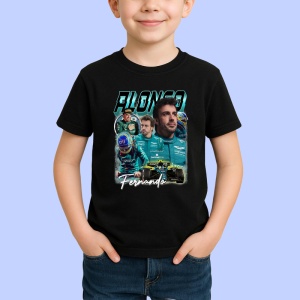 Tricou Fernando Alonso Colaj Echipa Aston Martin Formula 1, Copii | Dama | Barbat - Img 2