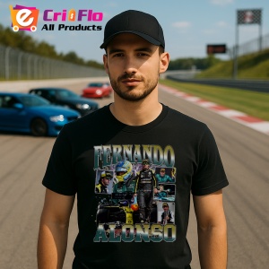 Tricou Fernando Alonso Montaj Curse Formula 1, Copii | Dama | Barbat