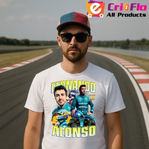 Tricou Fernando Alonso Poster Colaj Echipa Aston Martin Formula 1, Copii | Dama | Barbat - Img 5