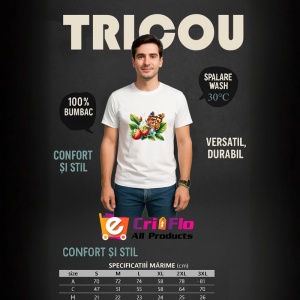 Tricou Fluture pe fructe de padure design colorat estival Copii | Dama | Barbat Barbat - Img 9