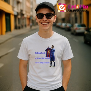 Tricou fotbalul este ca si cum ai picta un tablou dar cu o minge la picior mesaj inspirational, Copii | Dama | Barbat - Img 4