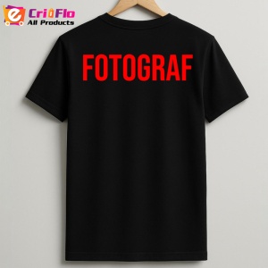 Tricou FOTO, Personalizat | Unisex Dama si Barbat, Negru - Img 2