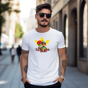 Tricou Frogs Friends Urban play music Tricou Alb - Copii | Dama | Barbat
