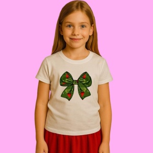 Tricou Funda Verde Cu Inimi Rosii 2, din bumbac 100%, tricou alb, Copii | Dama | Barbat - Img 2