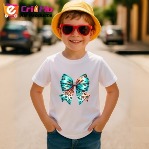 Tricou Fundita imprimeu leopard cu tonuri turcoaz si portocaliu design exotic Copii | Dama | Barbat Barbat - Img 14