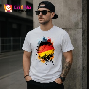 Tricou Germany Steag Splash Art, Copii | Dama | Barbat