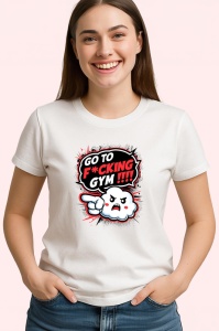 Tricou Go To Fcking Gym Personaj Nervos, Copii | Dama | Barbat - Img 3