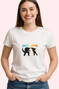Tricou Godzilla vs Kong batalia epica dintre doua creaturi legendare, Copii | Dama | Barbat - Img 4