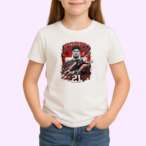 Tricou Gregor Kobel Elvetia Portar Fotbal, din bumbac 100% , tricou alb pentru Copii | Dama | Barbat - Img 2