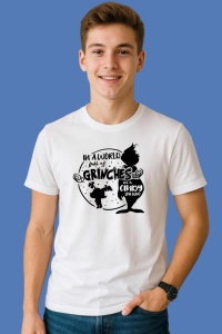 Tricou Grinch Cindy Lou, din bumbac 100%, tricou alb, Copii | Dama | Barbat - Img 2