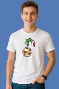 Tricou Grinch Merry Christmas Ho Ho Ho, din bumbac 100%, tricou alb, Copii | Dama | Barbat