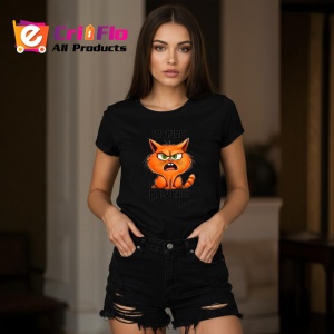 Tricou Grumpy cat deal with it pisica nervoasa mesaj comic, Copii | Dama | Barbat , tricou negru - Img 7