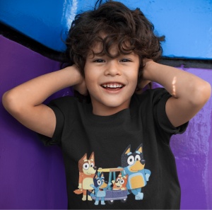 Tricou Haios Copii Personalizat - Bluey Family - Cadou - Img 2