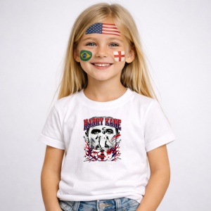 Tricou Harry Kane England World Cup Fifa 2026, din bumbac 100%, tricou alb, Copii | Dama | Barbat - Img 2