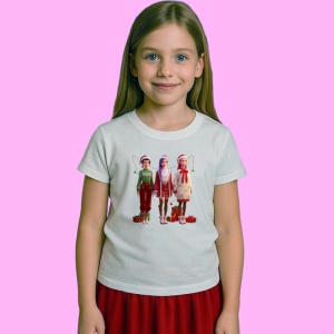 Tricou Huntrix K Pop Hunters Demon Family Pose Anime Christmas, din bumbac 100%, tricou alb, Copii | Dama | Barbat