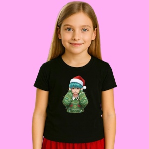 Tricou Huntrix K Pop Hunters Demon Fata Par Albastru Pulover Verde Iarna, din bumbac 100%, tricou negru, Copii | Dama | Barbat - Img 2
