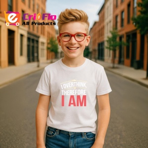 Tricou I Am Text Rosu Minimal, Copii | Dama | Barbat - Img 7