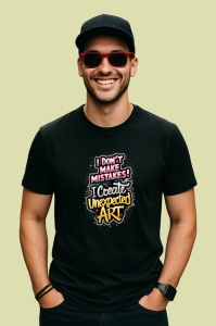 Tricou I Create Unexpected Art Fara Greseli, Copii | Dama | Barbat, culoare negru