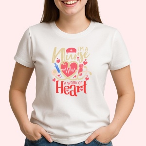 Tricou I'm a nurse a work of heart - Copii | Dama | Barbat