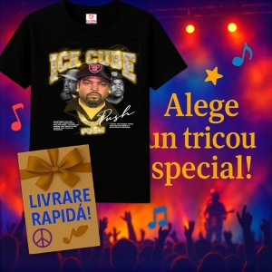 Tricou Ice Cube, muzica Hip-Hop / Drill, Dama | Barbat | Copii, Culoare Negru - Img 7