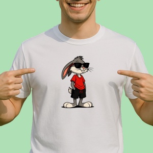 Tricou Iepure Cool Gangsta Street - Copii | Dama | Barbat - Img 2