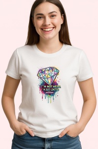 Tricou Im Not Weird Just Limited Edition Diamant, Copii | Dama | Barbat - Img 4
