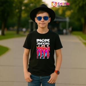 Tricou Imagine Dragons - Red Suits, muzica Hip-Hop / Pop / Rock, Dama | Barbat | Copii, Culoare Negru - Img 6