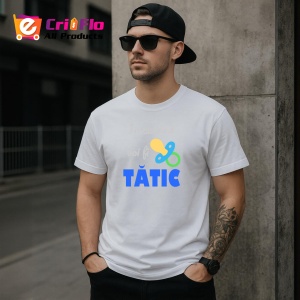 Tricou In Curand Voi Fi Tatic Baiat, din bumbac 100%, tricou alb, Dama | Barbat