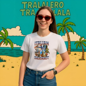 Tricou Italian Brainrot 2 ** Tralalero Tralala Copii | Dama | Barbat - Img 11