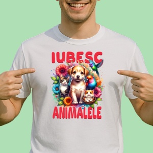 Tricou Iubesc Animalele, natura si tot ce ne inconjoara - Copii | Dama | Barbat