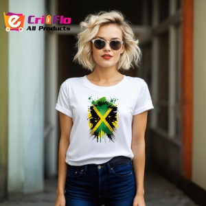 Tricou Jamaica Steag Splash Art, Copii | Dama | Barbat - Img 12